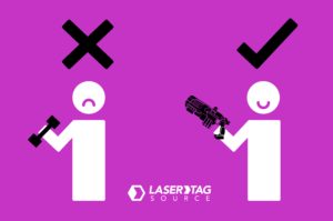 laser tag more fun than a treadmill